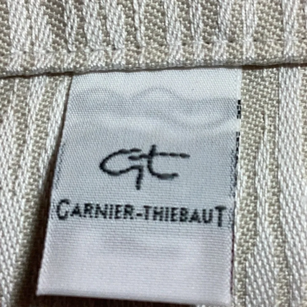 New Garnier-Thiebault 8 21”x 21” Cream 100% Cotton Napkins